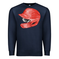 Navy red baseball batting helmet fa element Premium Sweatshirt - FaDigitalArtStudio