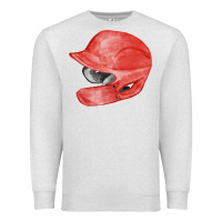Oatmeal Heather red baseball batting helmet fa element Premium Sweatshirt - FaDigitalArtStudio
