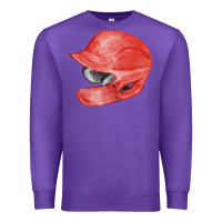 Purple red baseball batting helmet fa element Premium Sweatshirt - FaDigitalArtStudio