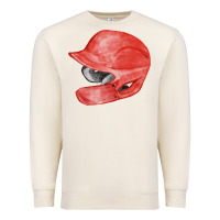 Sandshell red baseball batting helmet fa element Premium Sweatshirt - FaDigitalArtStudio