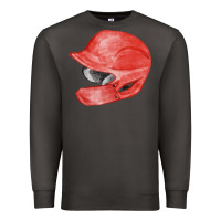Smoke red baseball batting helmet fa element Premium Sweatshirt - FaDigitalArtStudio
