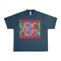 Midnight Navy teacher with  flower glitter and serape leopard Urban Heavy Tee - Artiststas