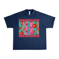 Navy teacher with  flower glitter and serape leopard Urban Heavy Tee - Artiststas
