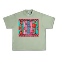 Oil Green teacher with  flower glitter and serape leopard Urban Heavy Tee - Artiststas