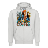 Just A Girl Who Loves Coffee Zipper Hoodie | Teevron
