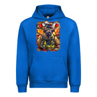 Cobalt firefighter axe and ladder Urban Hoodie - LillyAllenDesigns