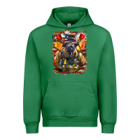 Emerald firefighter axe and ladder Urban Hoodie - LillyAllenDesigns