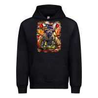 Foreset Green firefighter axe and ladder Urban Hoodie - LillyAllenDesigns