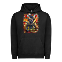 Pigment Black firefighter axe and ladder Urban Hoodie - LillyAllenDesigns