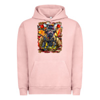 Pigment Salmon firefighter axe and ladder Urban Hoodie - LillyAllenDesigns