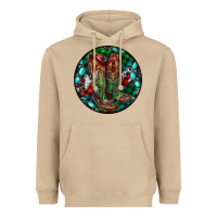 Mushroom Christmas Cowboy Boots Heavyweight Hoodie - RanaPortraitStore