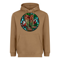 Toasted Coconut Christmas Cowboy Boots Heavyweight Hoodie - RanaPortraitStore