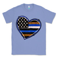 Colony Blue police heart Classic Tee - RanaPortraitStore