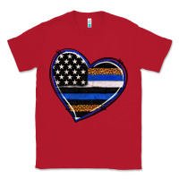 Red police heart Classic Tee - RanaPortraitStore