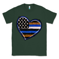 Sports Green police heart Classic Tee - RanaPortraitStore