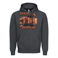 Smoke Made with melanin always poppin' Zipper Hoodie - RanaPortraitStore