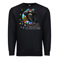Black autism awareness Premium Sweatshirt - SublimationCraftShop