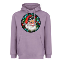 Lavender Christmas Santa Claus Heavyweight Hoodie - RanaPortraitStore