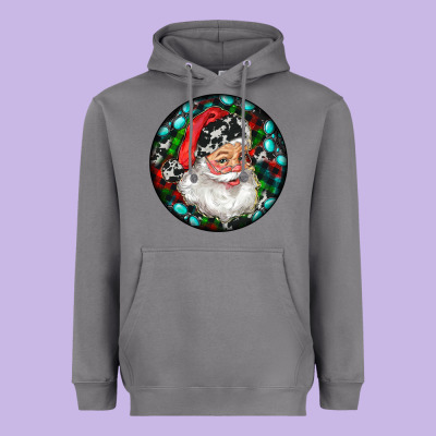Christmas Santa Claus Heavyweight Hoodie Designed By Ranaportraitstore