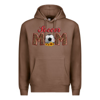 Chestnut soccer mom with ball and sunflower Premium Hoodie - Artiststas