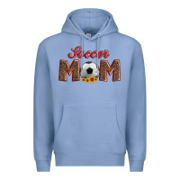 Colony Blue soccer mom with ball and sunflower Premium Hoodie - Artiststas