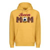 Mustard soccer mom with ball and sunflower Premium Hoodie - Artiststas