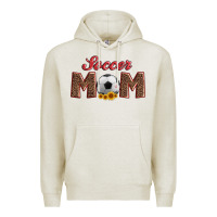 Oatmeal Heather soccer mom with ball and sunflower Premium Hoodie - Artiststas