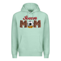 Seafoam soccer mom with ball and sunflower Premium Hoodie - Artiststas