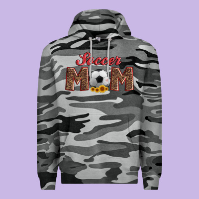 Soccer Mom With Ball And Sunflower Premium Hoodie Designed By Artiststas