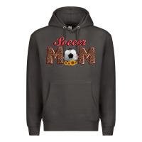 Smoke soccer mom with ball and sunflower Premium Hoodie - Artiststas