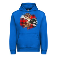 Cobalt leopard cowhide Christmas plaid patches Urban Hoodie - Jasminsmagicworld