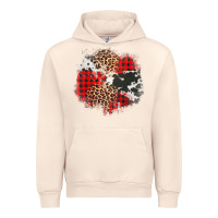 Sandshell leopard cowhide Christmas plaid patches Urban Hoodie - Jasminsmagicworld