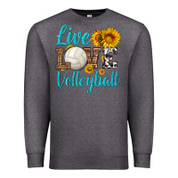 Charcoal Heather live love volleyball Premium Sweatshirt - HRA Design Shop