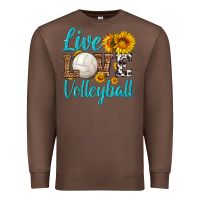 Chestnut live love volleyball Premium Sweatshirt - HRA Design Shop