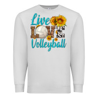 Dove Grey live love volleyball Premium Sweatshirt - HRA Design Shop