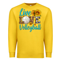 Lemon live love volleyball Premium Sweatshirt - HRA Design Shop
