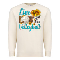 Sandshell live love volleyball Premium Sweatshirt - HRA Design Shop