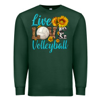 Sports Green live love volleyball Premium Sweatshirt - HRA Design Shop