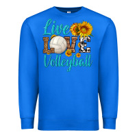 True Royal live love volleyball Premium Sweatshirt - HRA Design Shop