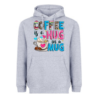 Heather Grey coffee is a hug in a Heavyweight Hoodie - Zillion Design Studio