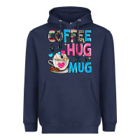 Navy coffee is a hug in a Heavyweight Hoodie - Zillion Design Studio