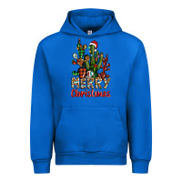 Cobalt merry christmas cactus western Urban Hoodie - BarkalooDesign