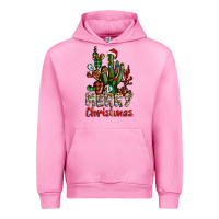 Fuchsia Pink merry christmas cactus western Urban Hoodie - BarkalooDesign