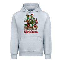 Heather Grey merry christmas cactus western Urban Hoodie - BarkalooDesign