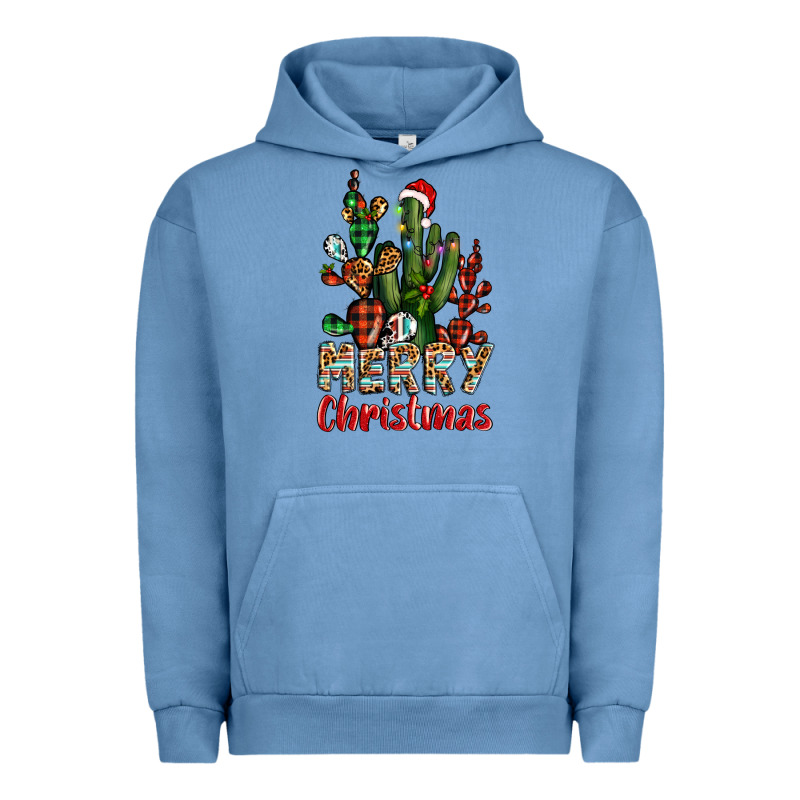 Merry Christmas Cactus Western Urban Hoodie by BarkalooDesign | Teevron