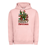 Pigment Salmon merry christmas cactus western Urban Hoodie - BarkalooDesign