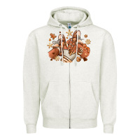 Oatmeal Heather Melanin Christmas black girl sneakers Zipper Hoodie - RanaPortraitStore