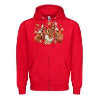 Red Melanin Christmas black girl sneakers Zipper Hoodie - RanaPortraitStore