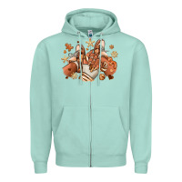 Seafoam Melanin Christmas black girl sneakers Zipper Hoodie - RanaPortraitStore