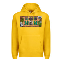 Lemon soccer mom with ball and cactus and serape licanse plate Premium Hoodie - Artiststas